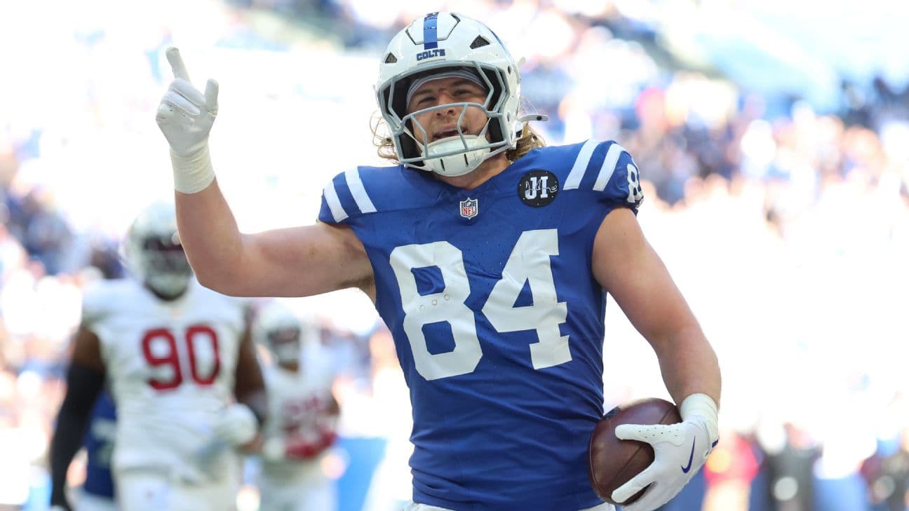 Colts' Tyler Warren to miss second game with groin injury