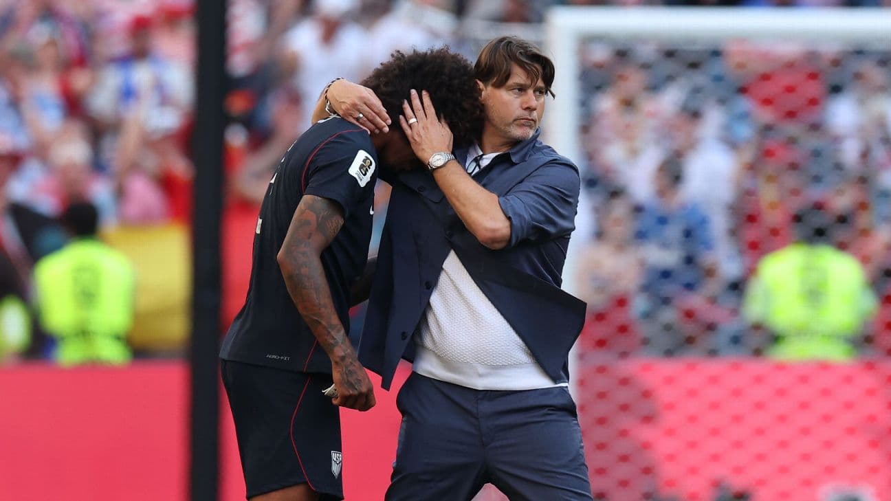 Chris Richards and Mauricio Pochettino