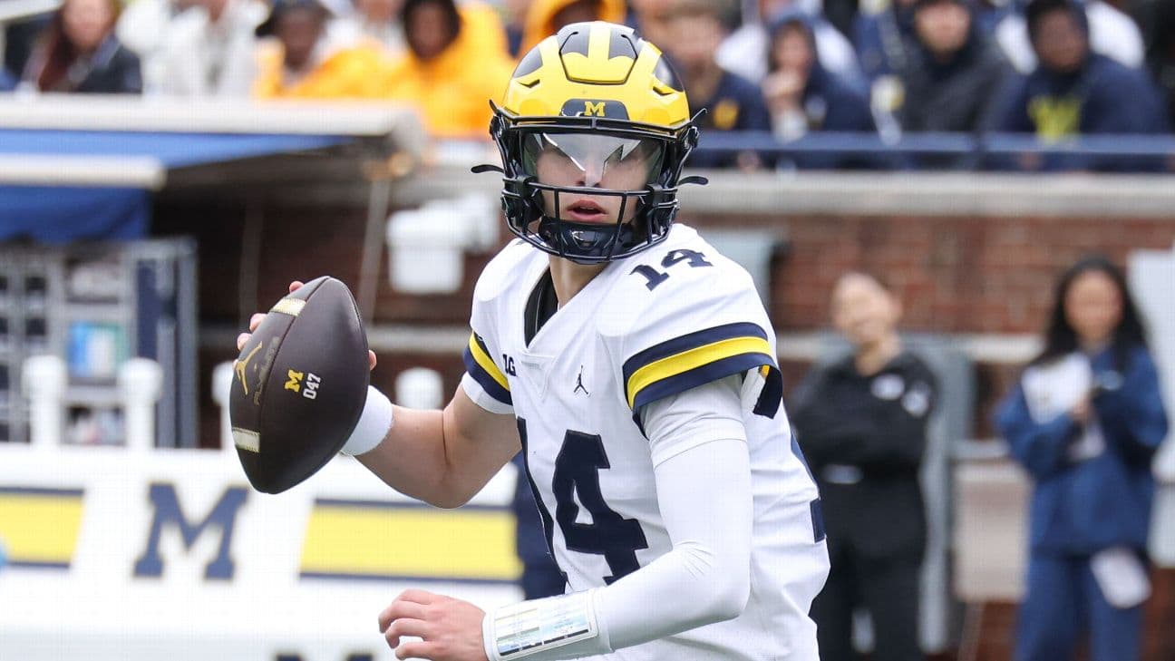 Michigan QB Tommy Carr, grandson of ex-coach, to get first start, source confirms