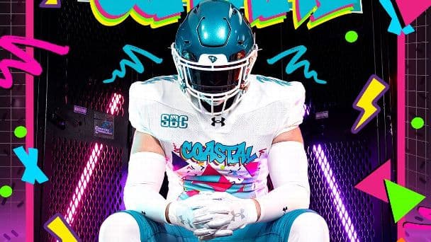 Coastal Carolina's bold '90s throwbacks lead CFB Week 7 uniforms