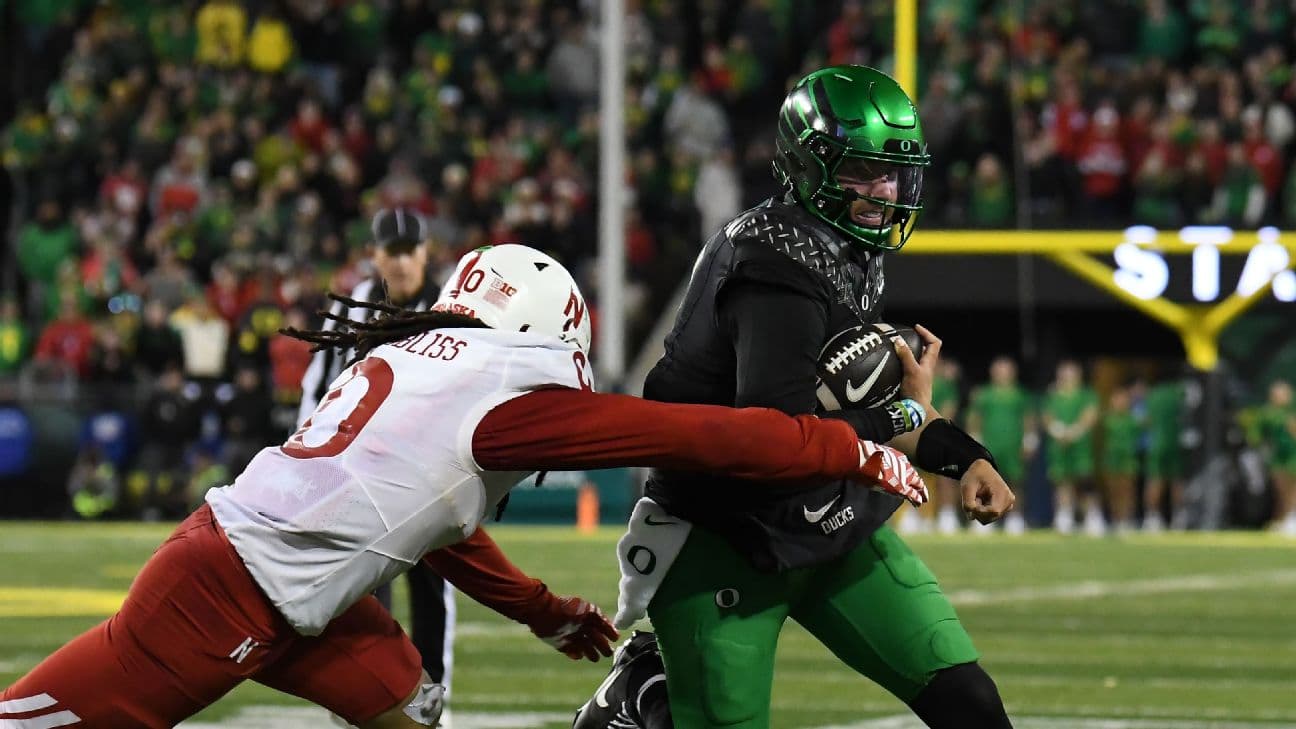 Dylan Raiola, one week after benching, rallies Oregon past former team Nebraska