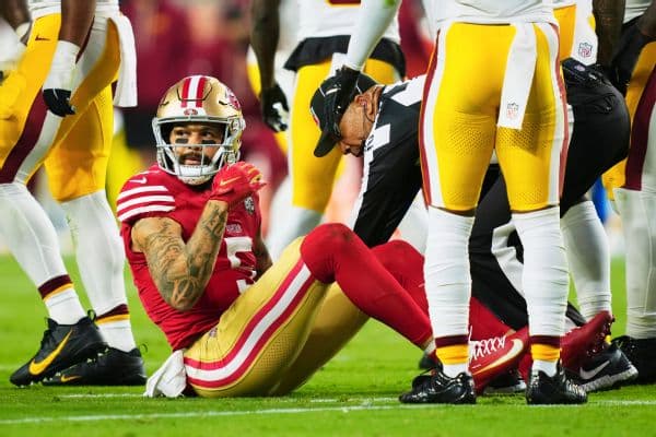49ers WR Evans, DE Bosa, WR Samuel out vs. Atlanta; WR Kirk may return