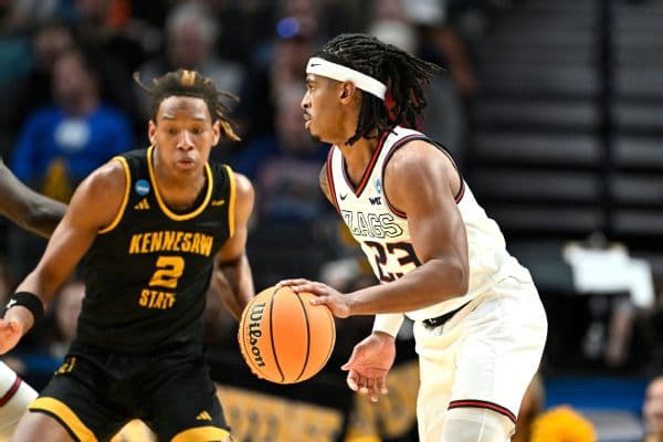 Gonzaga relieved, survives Kennesaw State in NCAA tournament