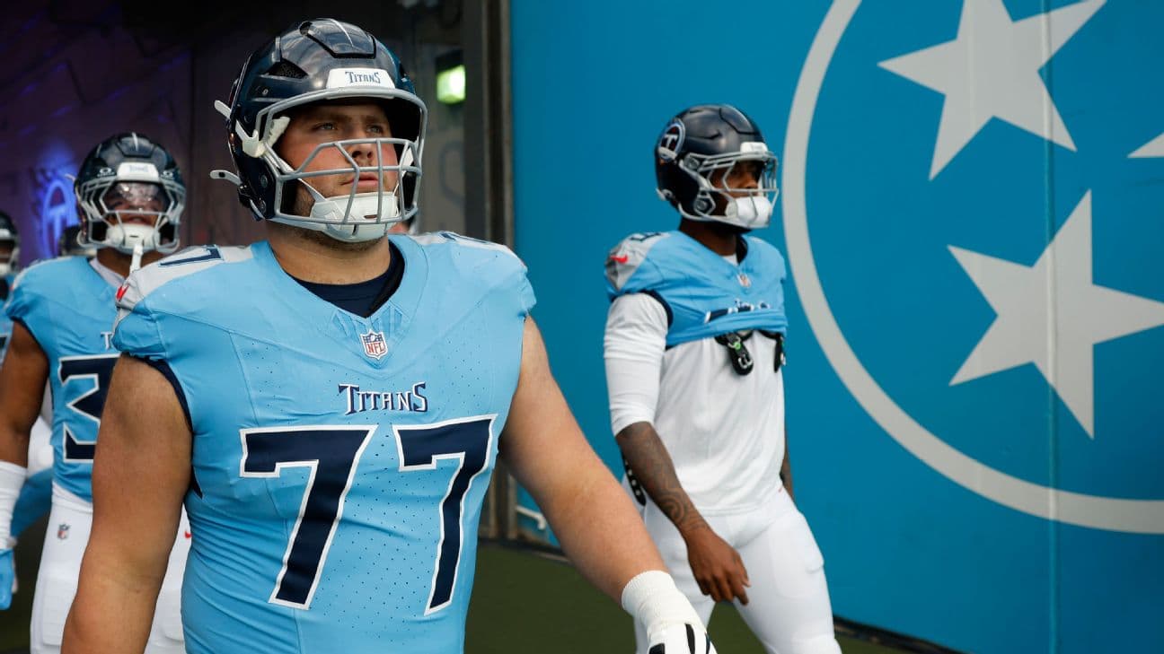 Sources: Extension makes Titans' Peter Skoronski top-paid guard