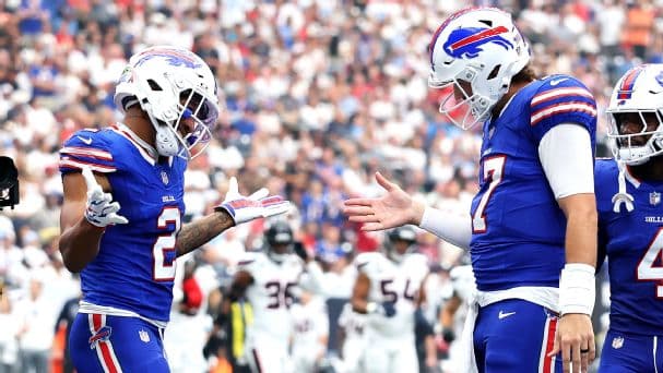 DJ Moore and Josh Allen