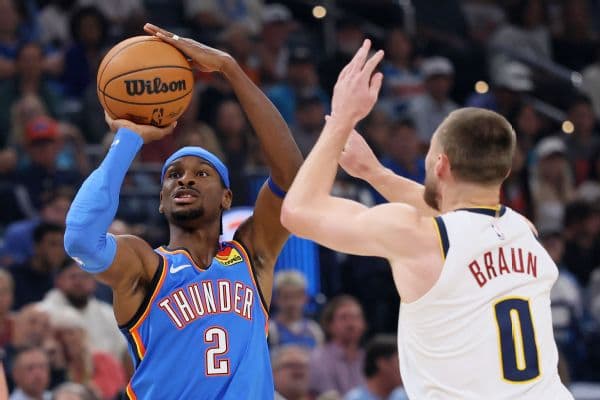 Shai Gilgeous-Alexander's record 20-point streak ends in Thunder win over Nuggets
