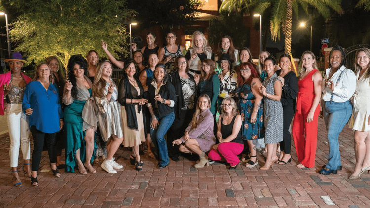 A group of people representing the start of how other creators and influencers can professionalize entire targeted channels like this by connecting and aggregating for these special audience interest groups.