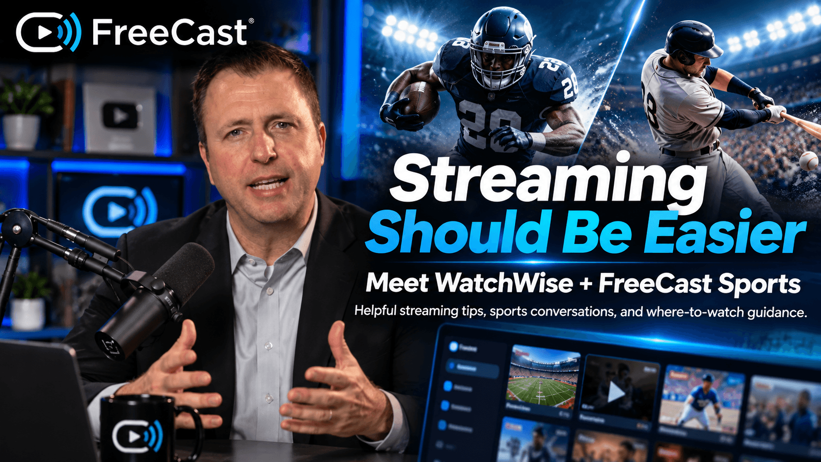 Streaming Should Be Easier: Meet WatchWise and FreeCast Sports