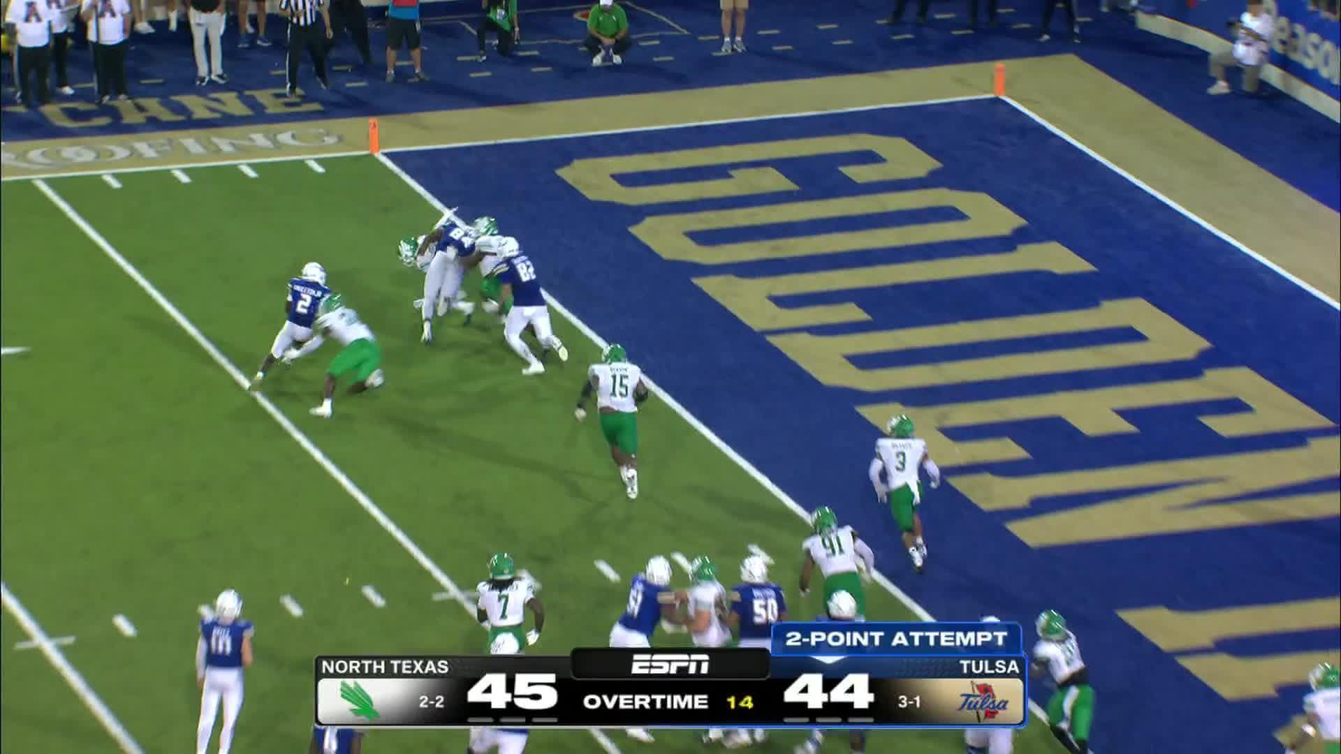 North Texas Mean Green vs. Tulsa Golden Hurricane: Full Highlights